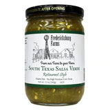 12 oz jar of salsa verde Fredericksburg Farms