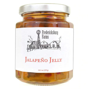10.5 ounce jar of Fredericksburg Farms Jalapeno Jelly