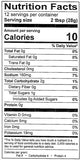 12 oz jar of Guadalupe Valley Cilantro & Garlic Salsa by Fredericksburg Farms Nutrition Facts