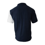 Men's back view of Tiger Hill's Texas flag polo shirt