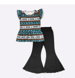 TURQ AZTEC GIRLS SET