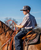 SAN JAC OUTDOORS - YOUTH SHORT SLEEVE PERFORMANCE PEARL SNAP SHIRT