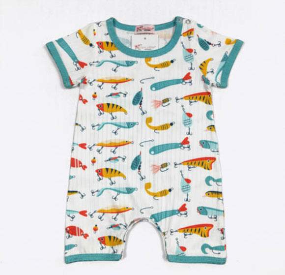 Clover Cottage - Fishing Lure Romper -https://tammysoutfitters.com