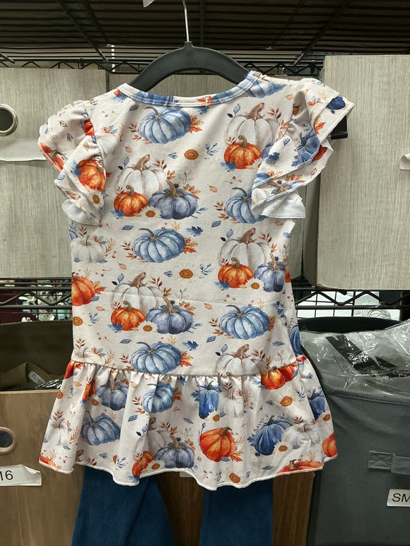 DENIM PUMPKIN GIRLS SET