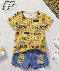 EXCAVATOR PATTERN SHORT SET - https://tammysoutfitters.com/