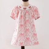 Blush Waverly Smocked Girls Dress