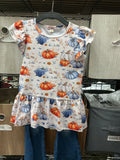 DENIM PUMPKIN GIRLS SET
