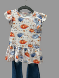 DENIM PUMPKIN GIRLS SET