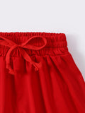 RED, WHITE, BUE - BOW - RED SKORT 