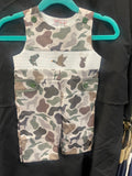 CAMO SMOCKED BABY JON JON 