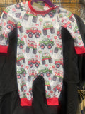 CHRISTMAS TRUCKS ROMPER