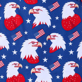 RED/WHITE/BLUE EAGLE, FLAFS AND STARS 