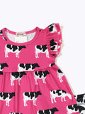 HOT PINK COW GIRLS SET