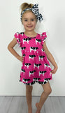 HOT PINK COW GIRLS SET