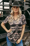 DOWN IN DENVER TOP - STERLING KREEK - V-NECK   - https://tammysoutfitters.com/