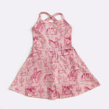 PINK WESTERN ATHLETIC GIRLS DRESS