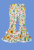 BUTTERFLY GARDEN DENIM FLARES