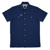 SAN JAC MEN'S SHORT SLEEVE PERFORMANCE PEARL SNAP SHIRT