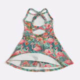 TROPICAL FLAMINGO ATHLETIC GIRLS DRESS