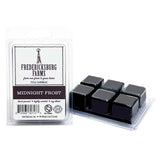 Fredericksburg Farms Midnight Frost wax melts in packaging on a white background