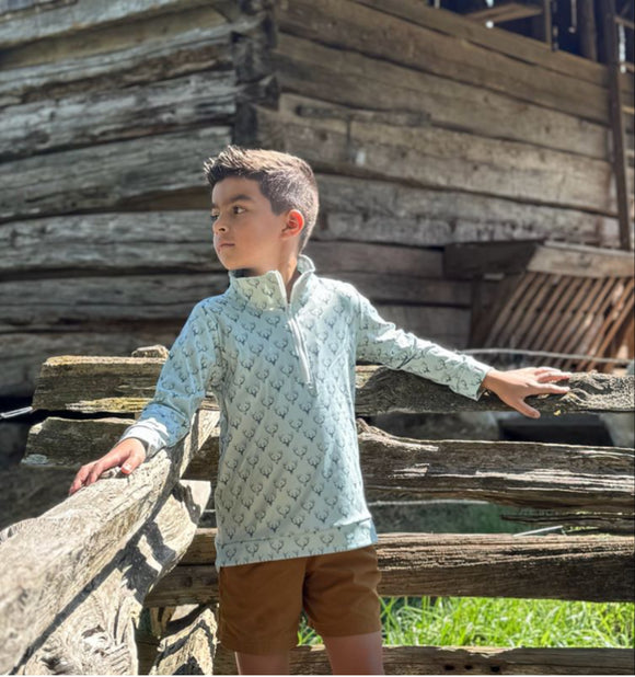 SAGE DEER QUARTER ZIP