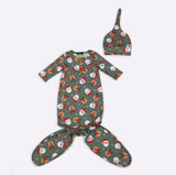 Santa & Rudolph Baby Knotted Gown