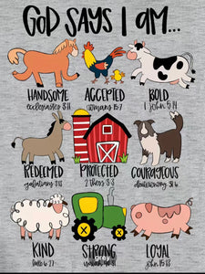ANIMAL AND LETTER PRINT