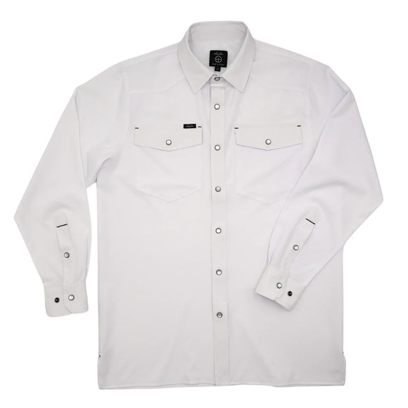 San Jac Outdoors Youth Long Sleeve Performance Shirt - White