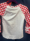 PLAID SANTA RAGLAN