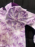 Purple Bows Baby Gown