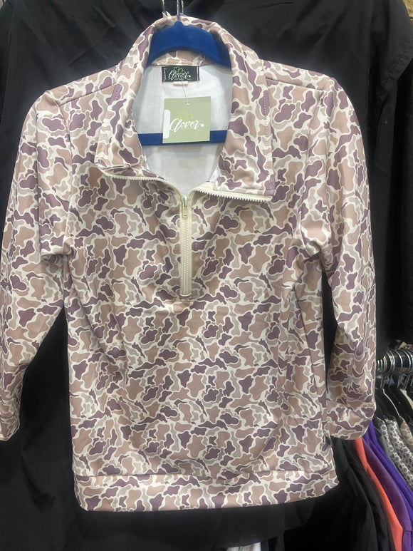 CAMO QUARTER ZIP