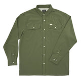 San Jac Outdoors Men's Long Sleeve Performance Pearl Snap Shirt