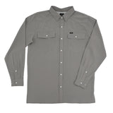 San Jac Outdoors Men's Long Sleeve Performance Pearl Snap Shirt