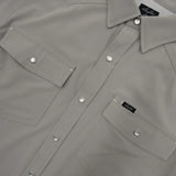 SAN JAC YOUTH S/S PERFORMANCE PEARL SNAP SHIRT - GREY