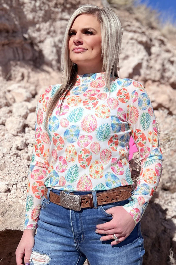 WALKING ON EGGS SHELLS MESH TOP