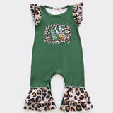 CLOVER COTTAGE - LEO FOOTBALL BABY ROMPER - GREEN - https://tammysoutfitters.com/collections/clover-cottage