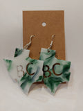 TEXAS SHAPED EARRINGS | BLANCO PANTHERS
