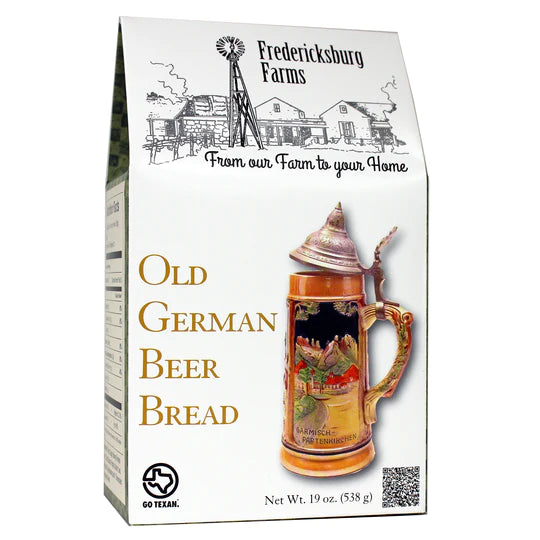 Old German Beer Bread mix. 19 oz package by Fredericksburg Farms.