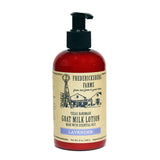 Goat Milk lotion 8 oz bottle wirth pump from Fredericksburg Farms Lavender