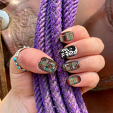 Cowboy up with the Let's Ride nail set from Duti Rhoads. This is an applied image.