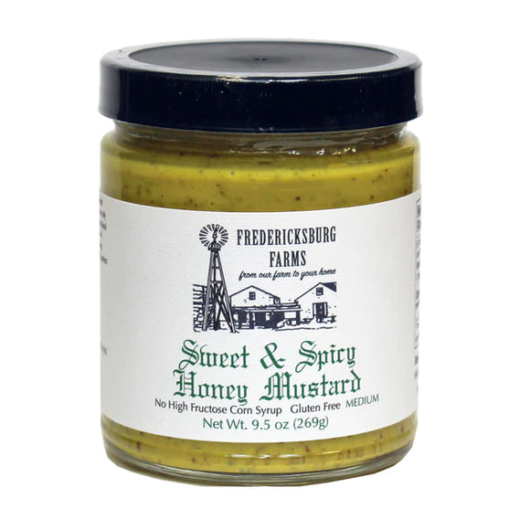 Gluten-free sweet and spicy honey mustard by Fredericksburg Farms 9.5 oz.