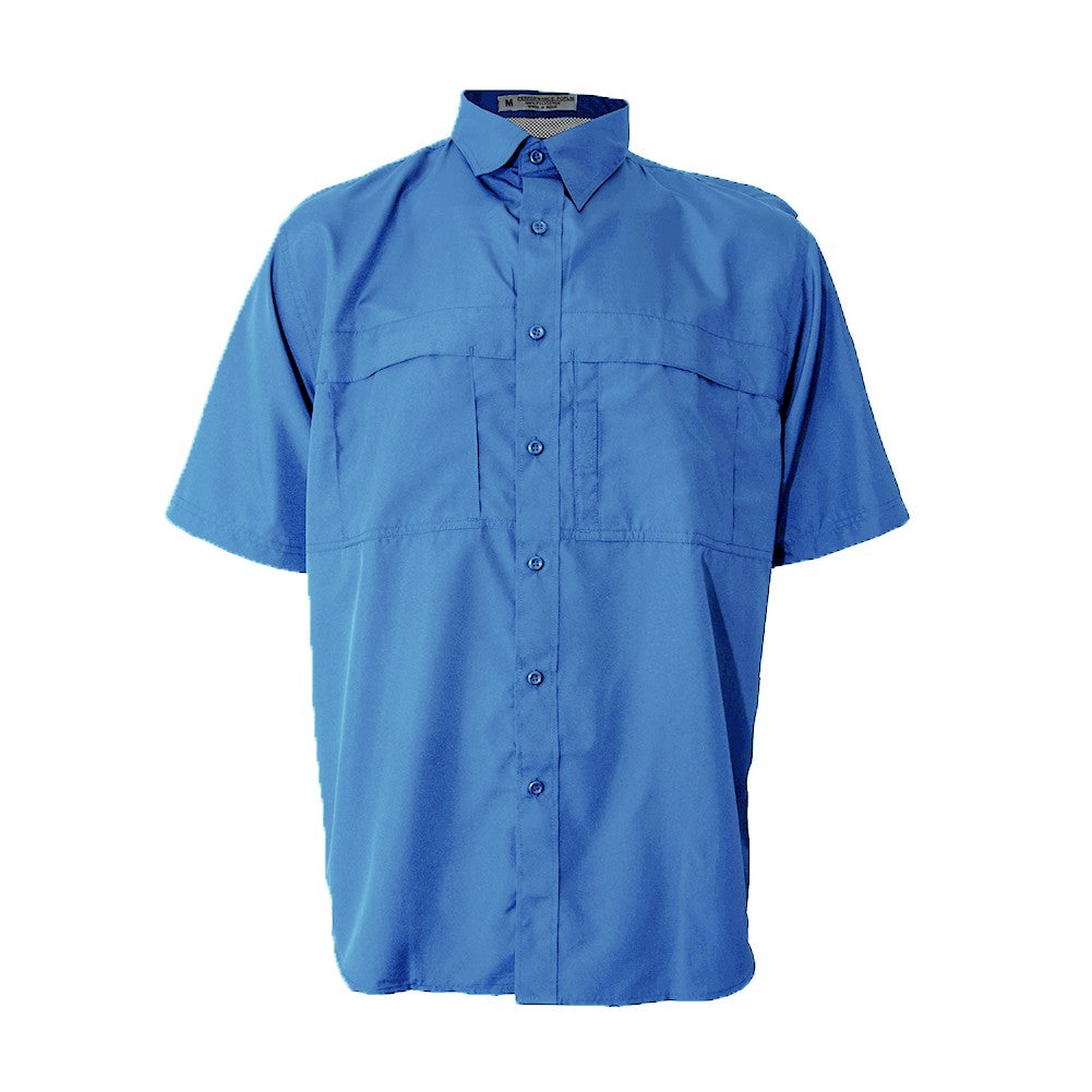 Hook & Tackle Seacliff 2.0 Short Sleeve Shirt - Men's Blue Size X-Large