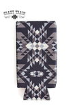 Bottle or skinny can Black and White Aztec print drink sleeve