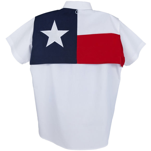 Women's Texas Flag Short Sleeve Fishing Shirt