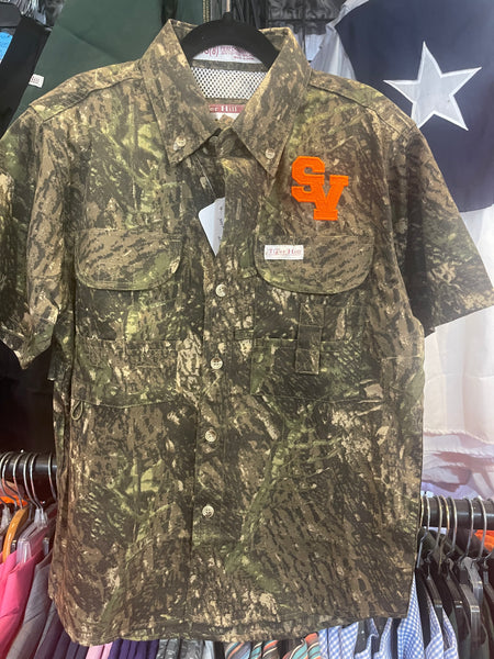Smithson Valley Men's Camo Fishing Shirt | Tiger Hill – Tammy's